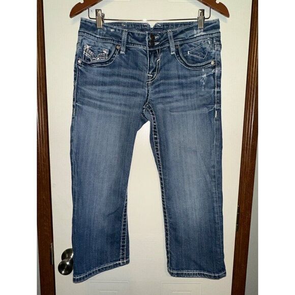 Vigoss The Chelsea Mid Rise Capri Jeans  Size 5 - Picture 1 of 15